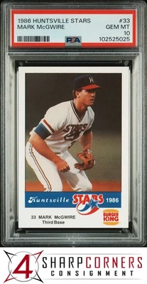 Huntsville Stars #33 Mark McGWIRE 1986 PSA 10 Foto 1 de 3