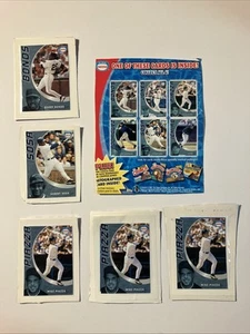 Nestle Ice Cream Lot Of Barry Bonds Sammy Sosa Mike Piazza x3 +Ad Back From Box - Picture 1 of 8