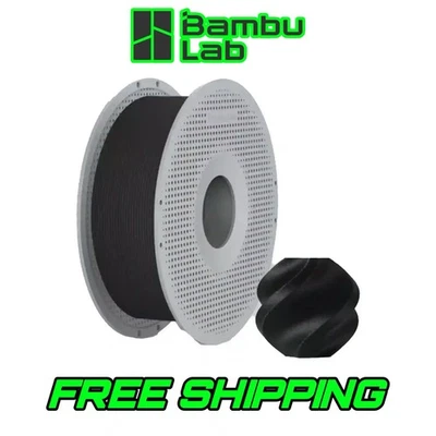 Нить накаливания для 3D-печати Bambu Lab PAHT-CF 1 кг, совершенно новая, бесплатная доставка нейлон PA CF - Изображение 1 из 4