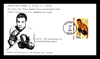 2766 29c Stamp (1993) JOE LOUIS CHAMPION FDC FROM THE LIMITED (NUMBER 22 OF 36) - Image 1 of 2
