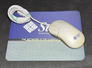 Sun 370-3632 Type-6 USB CROSSBOW 3-BUTTON USB MOUSE (YELLOW) with MousePad!! - Picture 1 of 13