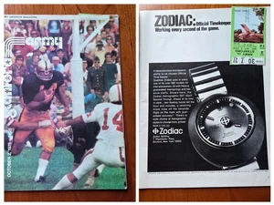 Programa de la revista Army Gridiron 2 de octubre de 1976 Stanford con entradas de fútbol  - Imagen 1 de 11