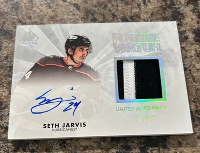 2021-22 SP Authentic Future Watch Limited Auto Patch Seth Jarvis #RFWAP-SJ /99 - Image 1 of 2