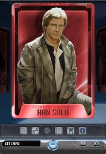 Topps Star Wars Card Trader 2025 Topps' Choice S2 Chrome Red Rare - Han Solo - Picture 1 of 1