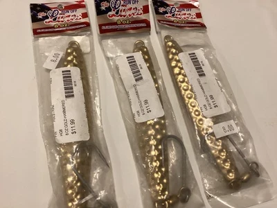 Лот из 3 новых приманок 8 унций золото кованый бриллиант джиги сделано в США - Изображение 1 из 2