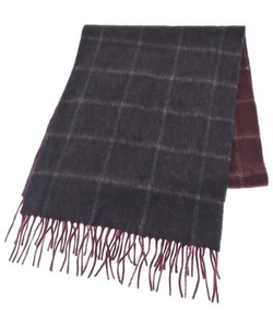 FAIRFAX Scarves Dark RedxBrown(Check Pattern) 2200616449134 - Picture 1 of 3