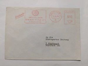 Bund Brief Freistempel Deutscher Tennisbund Hannover 1969 - Bild 1 von 3