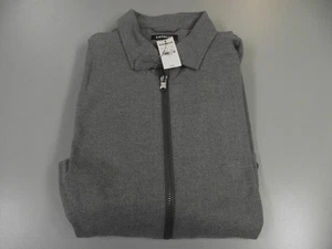Express Strick Kragen durchgehender Reißverschluss grau Shirt-Jacke ~ Herren Größe L ~ Neu mit Etikett! - Bild 1 von 4