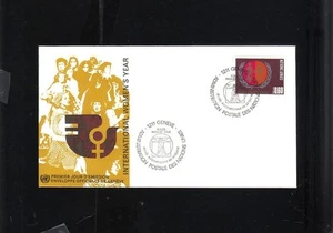 First Day Issue 1975 Geneva United Nations Int'l Women's Year 60 Cent Stamp FDC - Picture 1 of 1