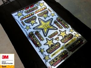 Rockstar Energy Replica Decals CHROME SPECIAL EDITION -32 Graphics Included! - Picture 1 of 1