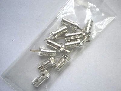 10 LOT RCA 215543 TV TUNER RF CONNECTOR CHASSIS MOUNT TEFLON CENTER WONT MELT