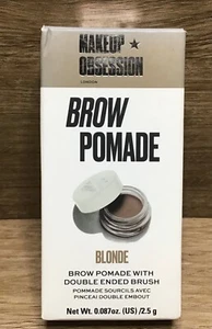 Makeup Obsession Brow Pomade with Double Ended Brush BLONDE BOX DAMAGE - Picture 1 of 5