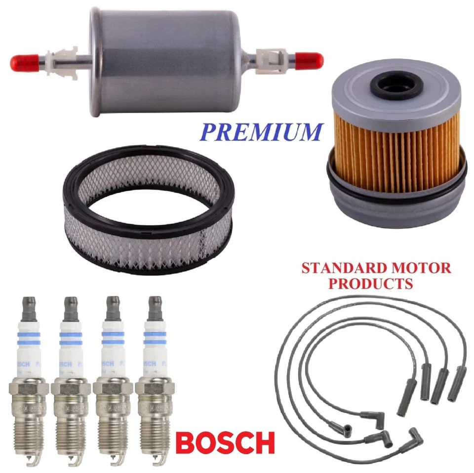 Tune Up Kit Filters Wire Spark Plugs For OLDSMOBILE CUTLASS CRUISER L4 2.5L 1992 - Image 1 of 1