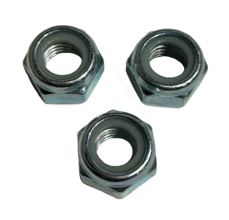 RED BOAR CHAIN M8-1.25P Metric Nylon Lock Nut DIN 982 - 100 Pack