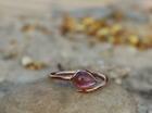 Natural Tourmaline Ring,Rose Gold Ring,925 Sterling Silver,October Birthstone