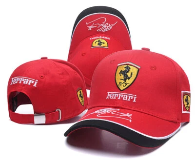AUTHENTIC Scuderia Ferrari Baseball Cap Hat 2025 Red Motorsport Official Baseball Cap NEW
