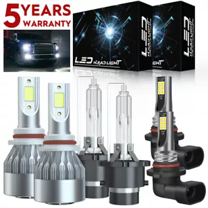 Per Lexus LS460 2007-2012 Kit Faro Proiettore LED HID Faro Alto Basso + Lampadine Fendinebbia - Foto 1 di 18
