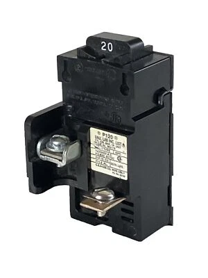 Bulldog P120, 20 Amp, 120 Volt, 1 Pole Pushmatic Circuit Breaker- WARRANTY   - Image 1 of 4