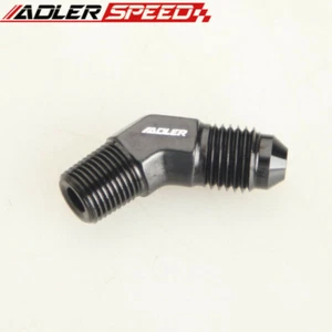 ADLERSPEED -4AN AN4 To 1/8" inch NPT Male 45 Degree Aluminum Fitting Adapter USA - Picture 1 of 5