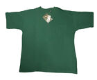 Autentyczna odzież sportowa Saratoga Męska Rozmiar XL Kieszeń T-shirt Krótki rękaw Zielona