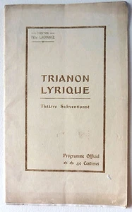 PROGRAMM OPER TRIANON LYRIQUE LES CLOCHES DE CORNEVILLE h847 - Bild 1 von 4