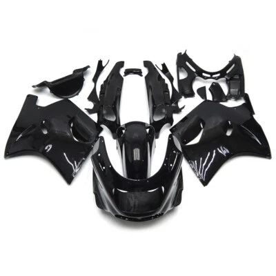 ABS Plastic Fairings for Ninja ZX11 ZX1100 1993-2003 Kawasaki Bodywork Black Kit - Image 1 of 4