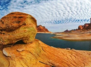 Postcard Utah Glen Canyon National Recreation Area Lake Powell Landscape MINT  - Picture 1 of 1