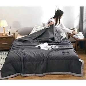 Ice Blanket Summer Lightweight Cooler Quilt Double Cold Effect Blanket US - Picture 1 of 38