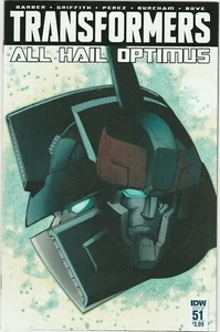 THE TRANSFORMERS ALL HAIL OPTIMUS MARZO 2016 #51 IDW COMICS - Imagen 1 de 2