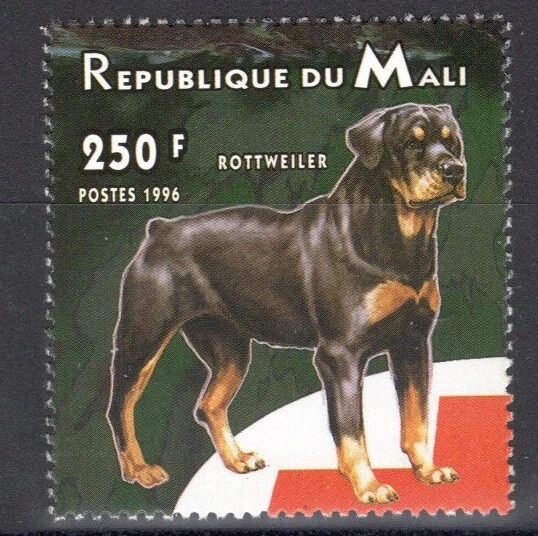 Mali, Sc #835a, MNH, 1996, Rottweiler, DOG RED CROSS Foto 1 de 1
