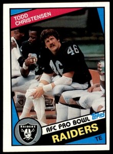 1984 Topps Todd Christensen #105 Los Angeles Raiders 2X3liC FREE SHIPPING