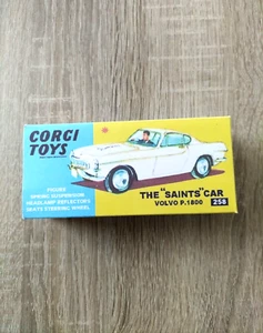 Corgi Promotional Oversize No258 Volvo P1800  - Replica / Copy Box only - Picture 1 of 3