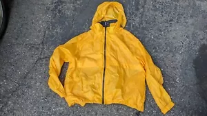 Eddie Bauer Herren XL EBTEK WPL 9647 gelb Nylon Full Zip & Snap Kapuzenjacke - Bild 1 von 4