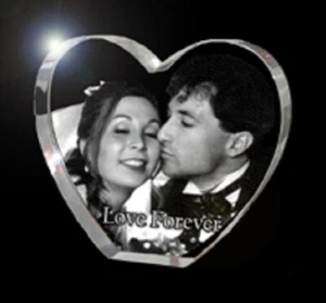 Photo Heart Optical Crystal Display - Picture 1 of 1