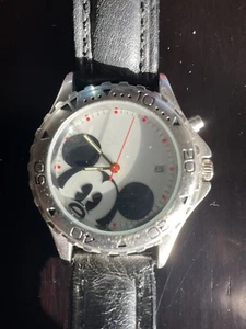 DISNEY CHANNEL/Direct TV-Limited Ed.-Peeping Mickey Mouse Watch-Leather Band - Picture 1 of 3