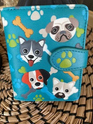 Shag Wear New Puppy Pattern Small Zipper Ladies Wallet Faux Leather - Image 1 of 4