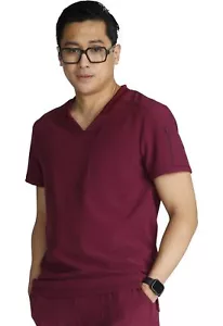 Men's V-Neck and Front and Back Yoke Seams and Side Vents - CK824A, XL, Wine - Picture 1 of 6