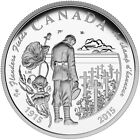 Pièce de 20 $ Canada en argent fin 2015 - 100e anniversaire de In Flanders Fields