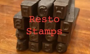 Indian Motorcycle number and letter stamp set 1947 - 1948 - Picture 1 of 1