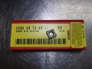 Sandvik Carbide Insert QTY10 CCGX 09 T3 08-AL / CCGX 3(2.5)2-AL H10 (LOC2880A) - Picture 1 of 2