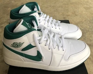Air Jordan 1 Mid Herren Mystic Green CD6759-103 Größe 12 gebraucht mit Karton - Bild 1 von 5