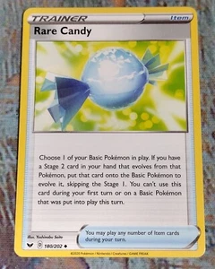 RARE CANDY 180/202 UNCOMMON Swords & Shields 2020 Trainer Item Pokémon (#2) - Picture 1 of 4