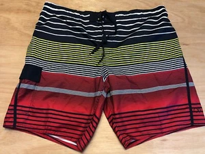 mens OCEAN PACIFIC Swim Trunks 3XL (48-50) NWT Lined Lace Up Striped - Picture 1 of 12