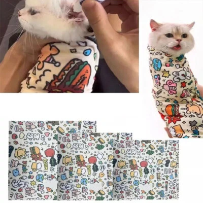 Cat Grooming Wrap Self-Adherent Anti-Bite Anti-Scratch Anti-Escape Calming Cats - Image 1 of 4