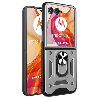 Funda con anillo magnético con soporte para Motorola Razr 2024/Razr+ Plus Ultra 2025 Foto 1 de 4