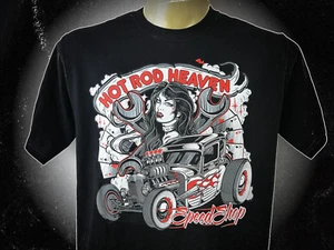 Hot Rod Speed Shop S-5XL Old School Übergrösse Plus Size Vintage V8 - Picture 1 of 1