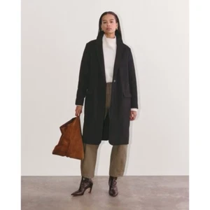 Everlane NWT Jacket XXL Trench Coat Topcoat Black Wool 2XL - Picture 1 of 9