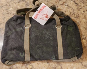 Bolso de Lona True Religion Viaje Deportivo Noche Verde Nuevo Con Etiquetas - Imagen 1 de 6