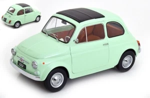 Modellino auto scala 1:12 FIAT 500 F 1968 verde modellismo da collezione epoca - Imagen 1 de 1