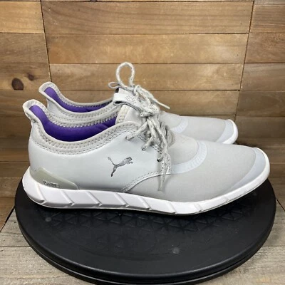 Zapatos de golf Puma Ignite Statement para mujer talla 6,5 con cordones grises sin clavos Foto 1 de 4